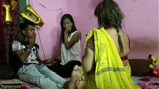 Indian Bengali Sexy Two Woman Fucking Pussy With Horny Boy Video