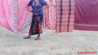 Indian Hot Village Girlfriend and Her Boyfriend Dogg Style Fucked In Outdoor Video