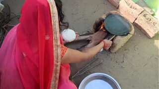 Indian House Wife With Husband Standing Doggystyle Fucked In Outdoor Video